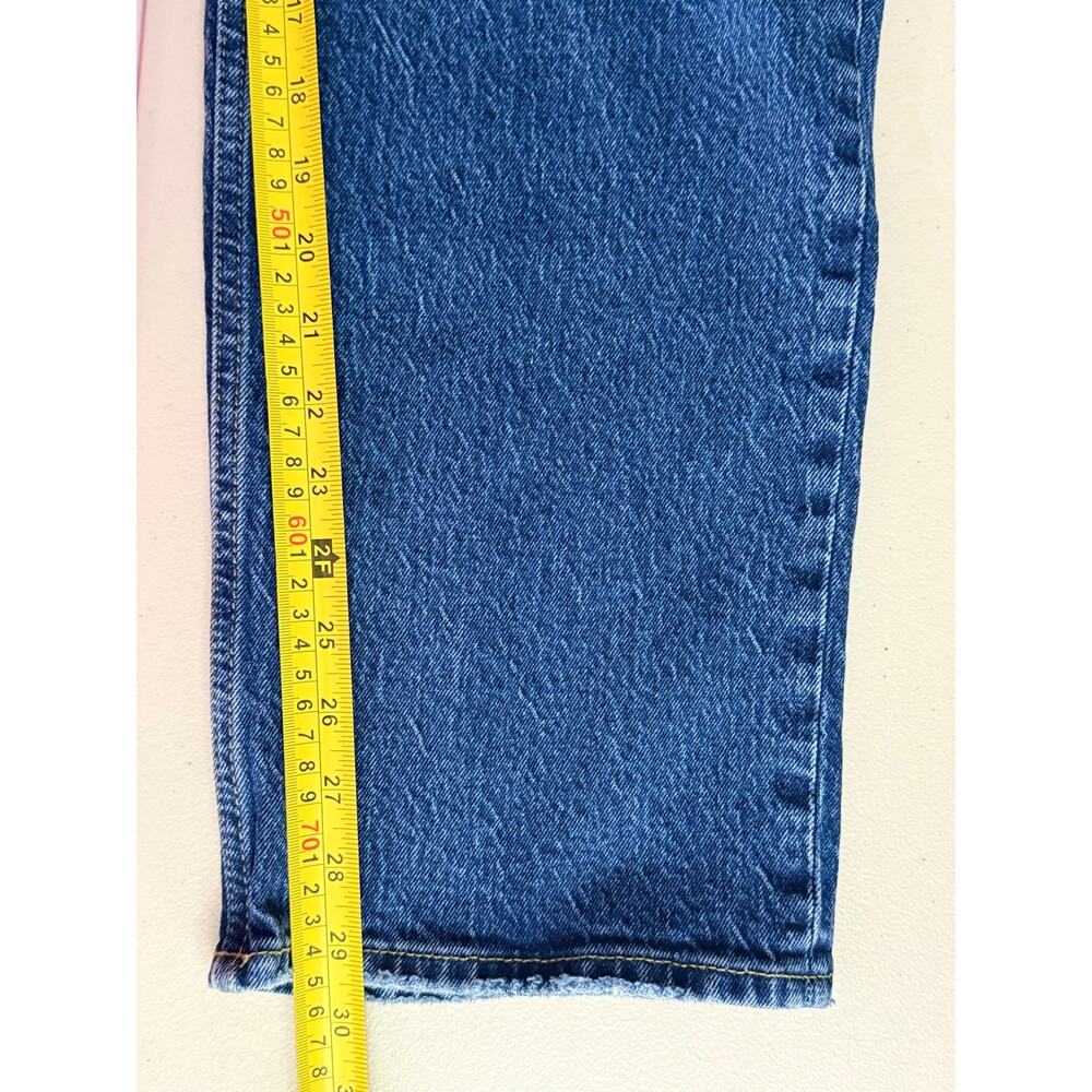 Abercrombie & Fitch The Vintage Straight High Rise Blue Jeans 29/8L Curve Love - Picture 11 of 11